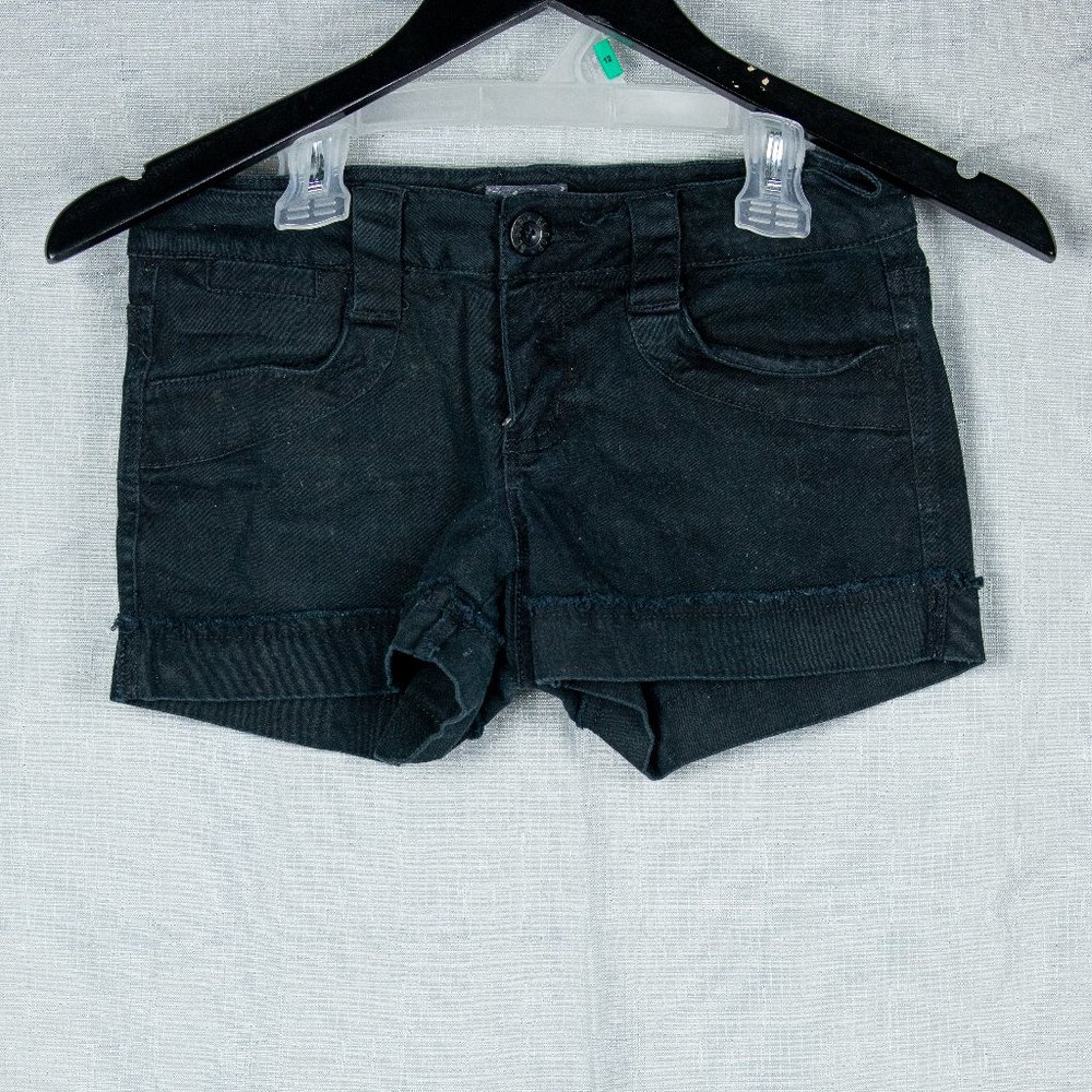 Black Jean Shorts